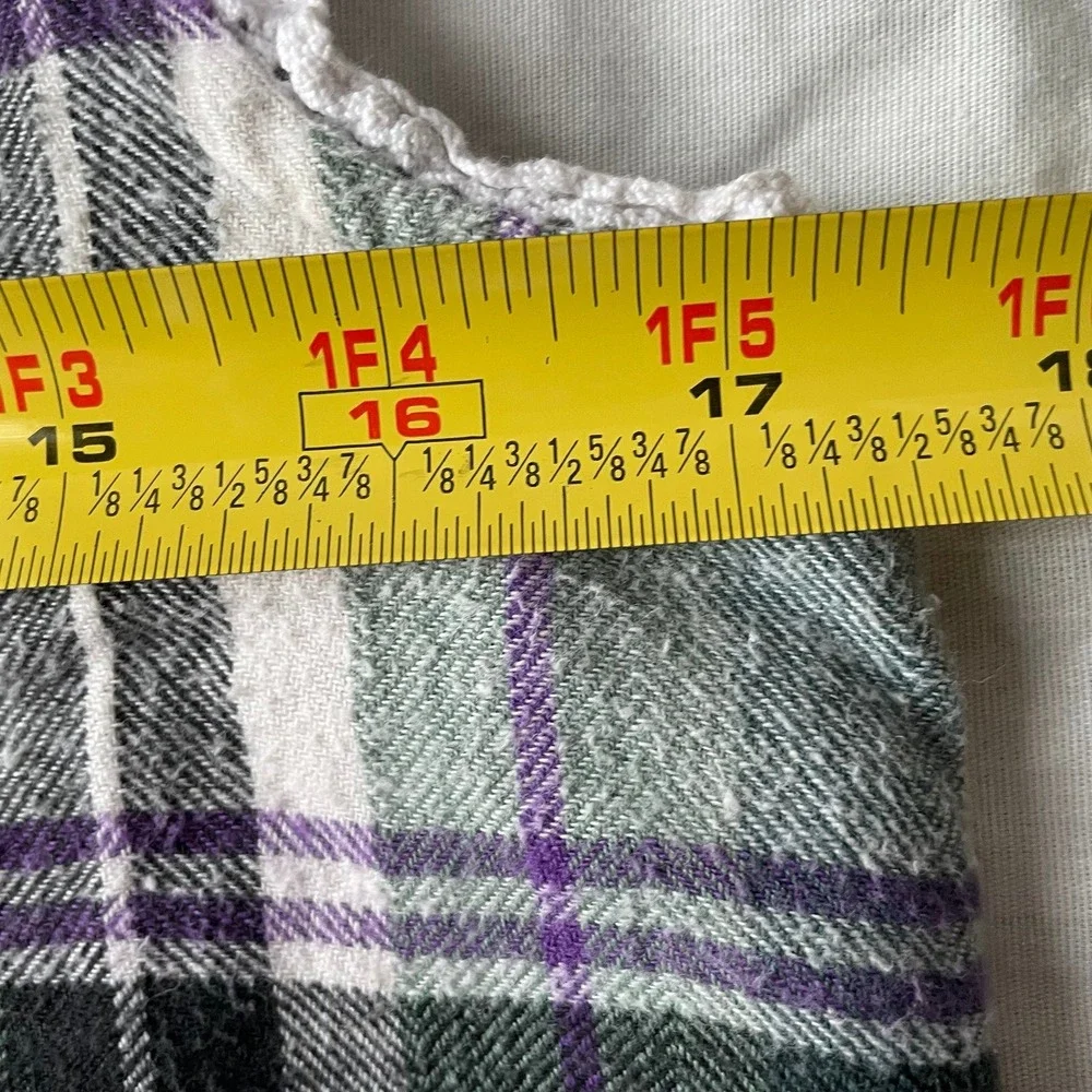 Vintage Malu Malu Purple‎ Flannel Button Up Shirt, L